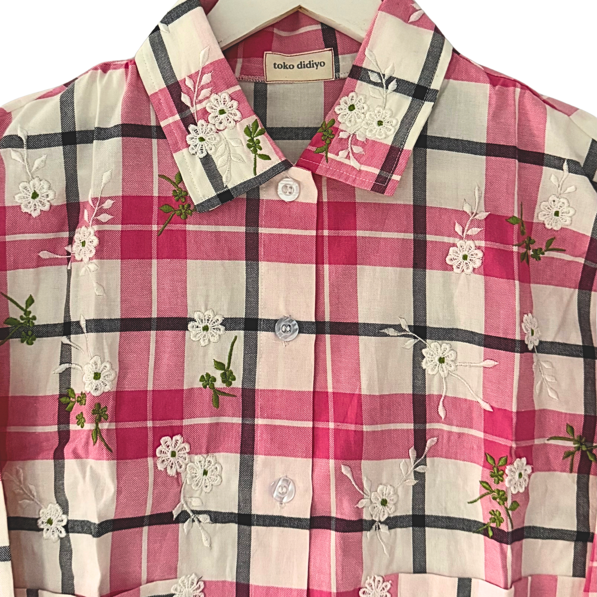 FASHIONLINK - TOKODIDIYO - CORA EMBROIDERY LONGSLEEVE SHIRT PINK