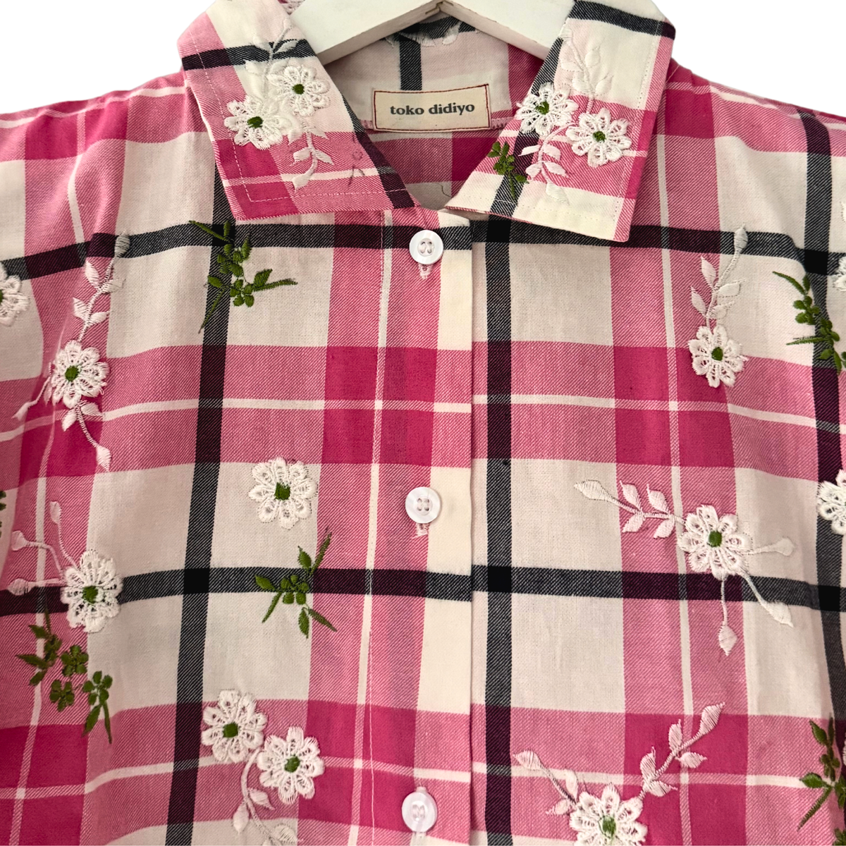 FASHIONLINK - TOKODIDIYO - DEBRA EMBROIDERY SHIRT PINK