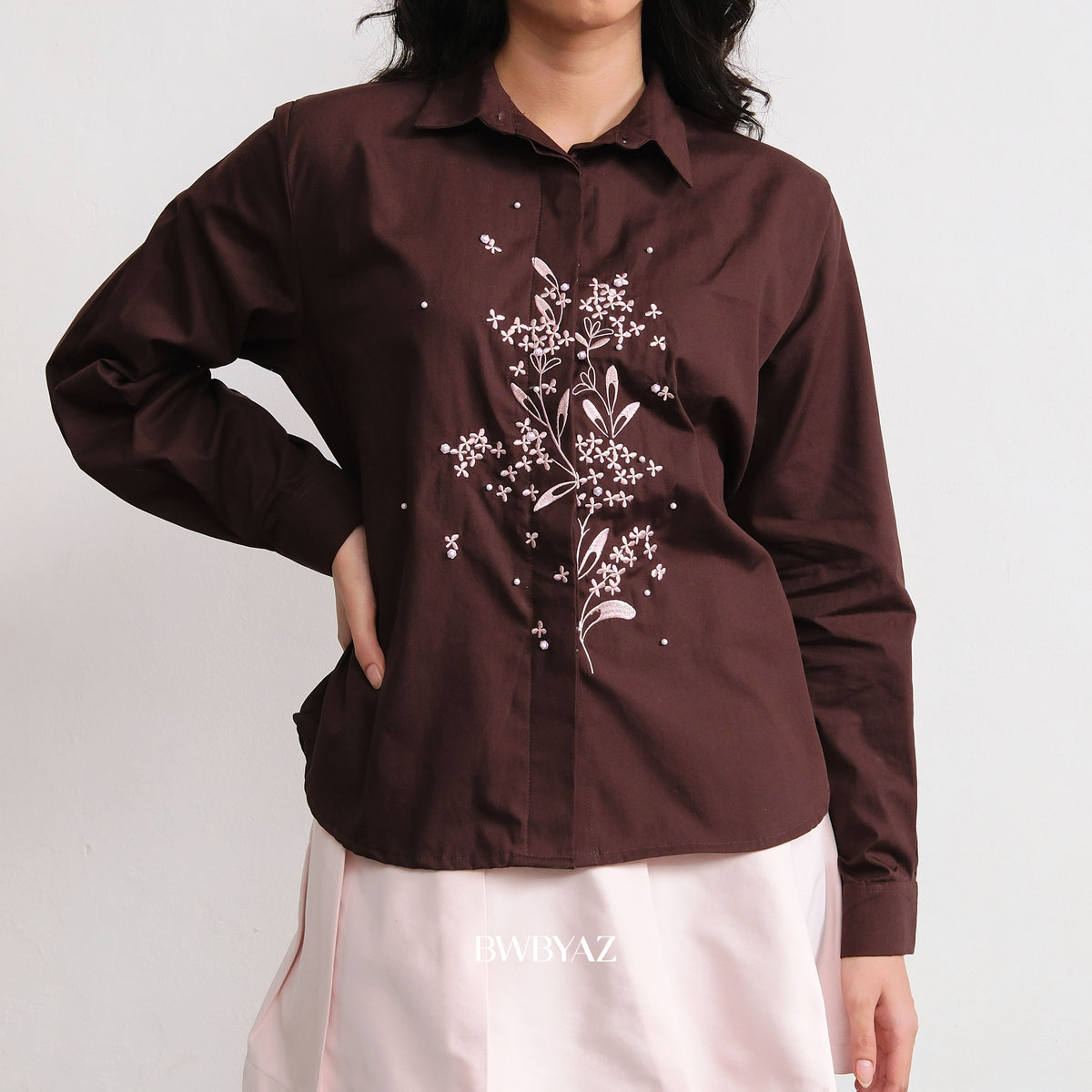 FASHIONLINK - BWBYAZ - LUERRA BLOOMING SHIRT