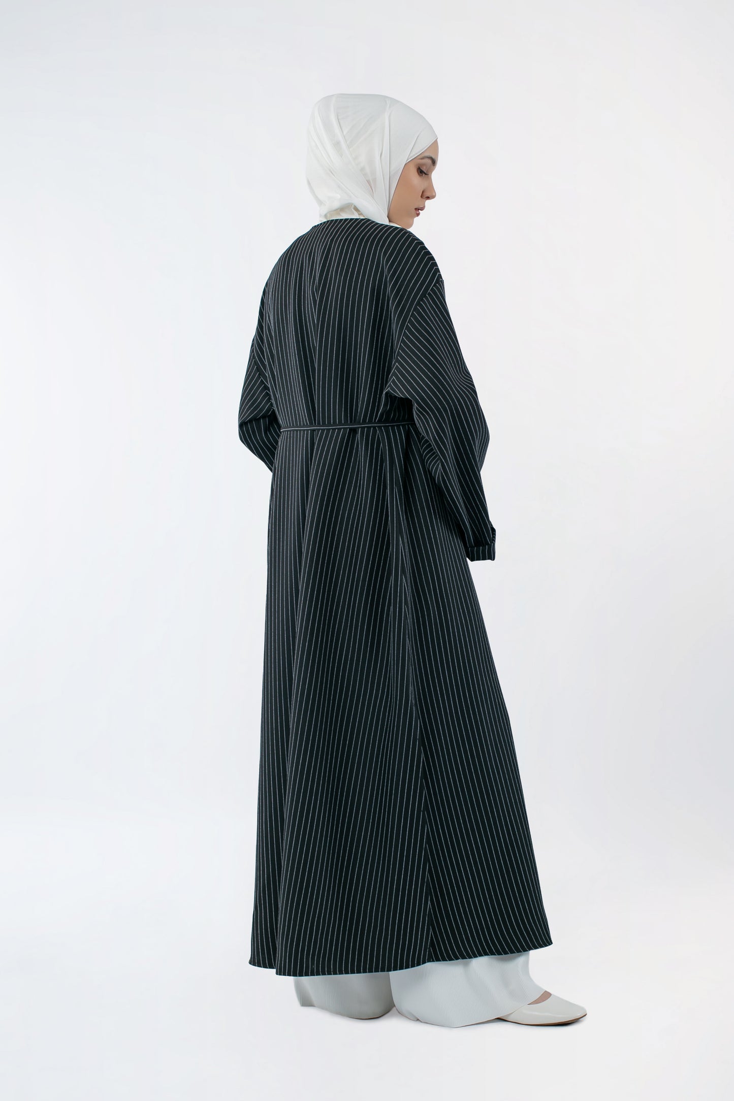 Sabamodest - Stripe Abaya Black