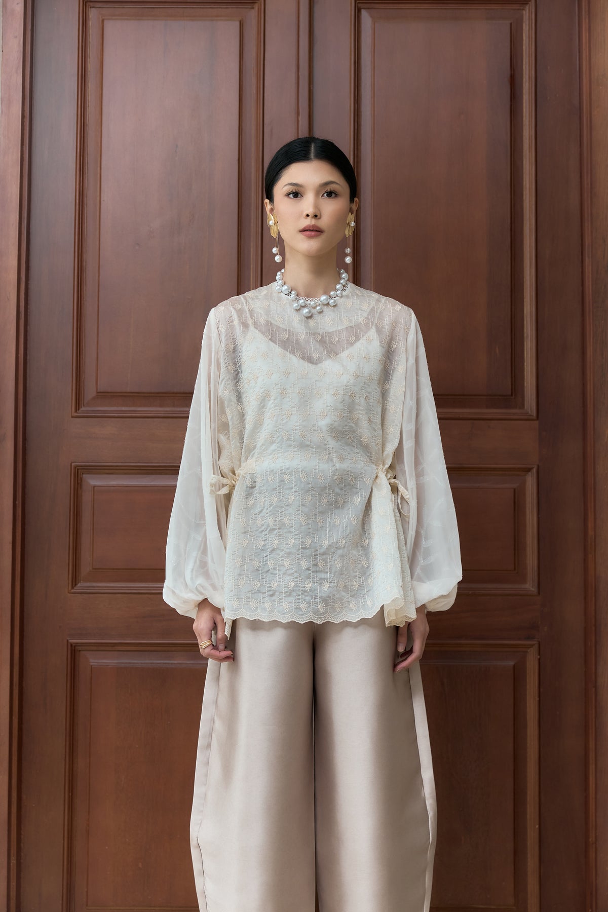 FASHIONLINK - MINEWEAR - ARIELA BLOUSE IVORY