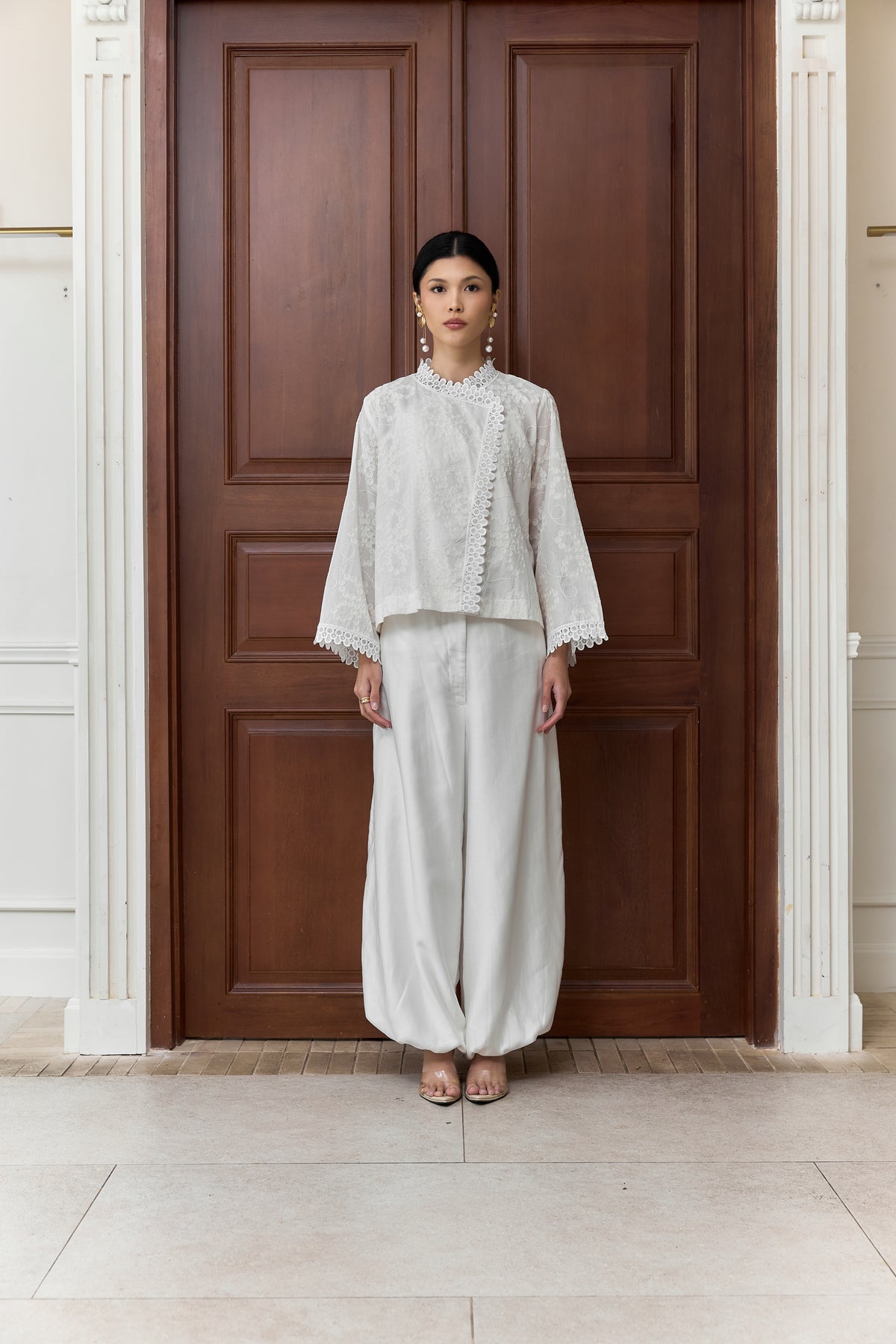 FASHIONLINK - MINEWEAR - MEUTIA BLOUSE BROKEN WHITE