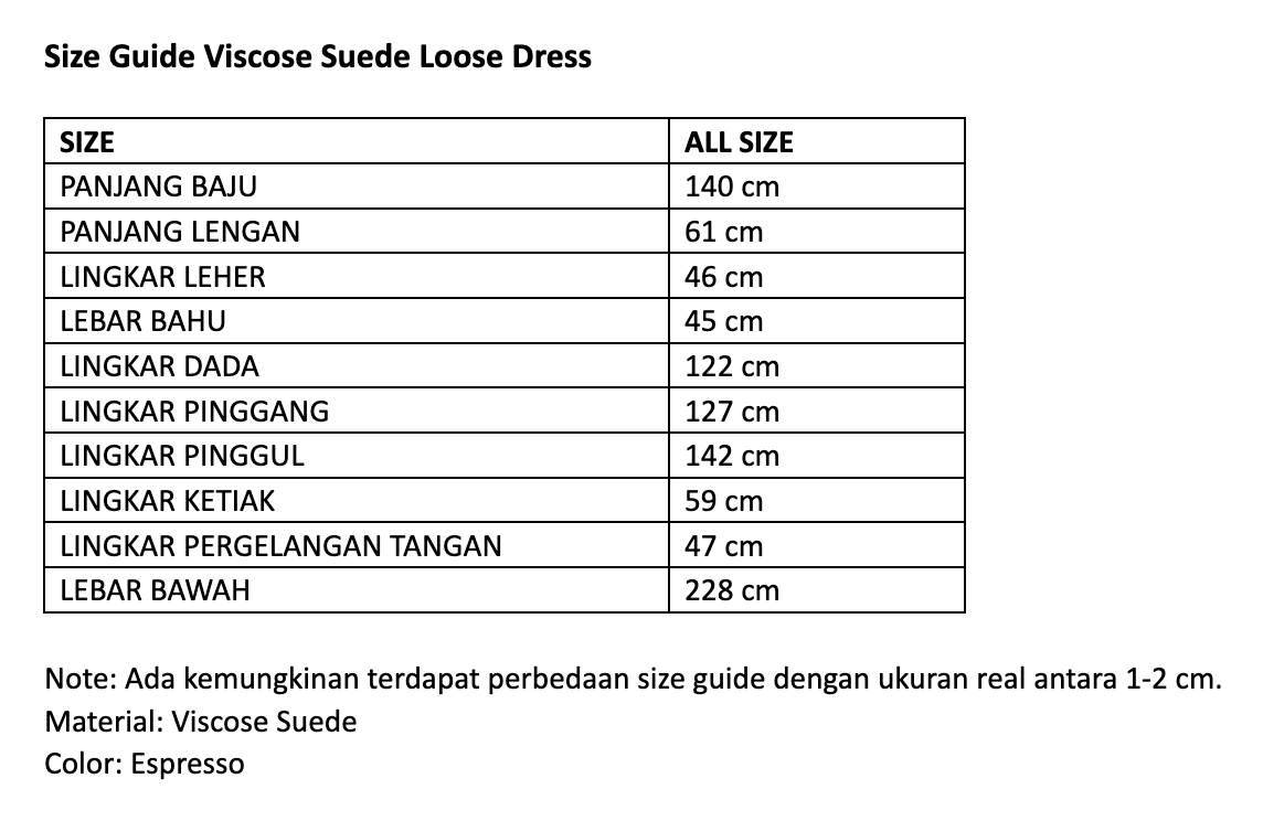 FASHIONLINK - SABAMODEST - VISCOSE SUEDE LOOSE DRESS ESPRESSO