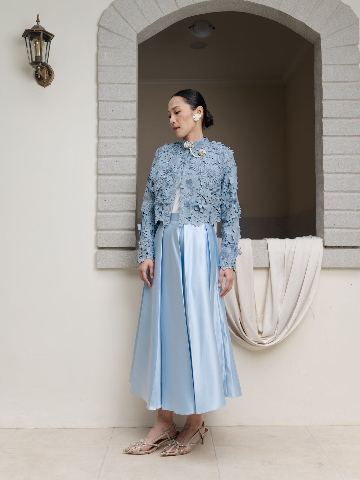 FASHIONLINK - SIMPLYVEEWEE - KAREN SKIRT - SKYBLUE