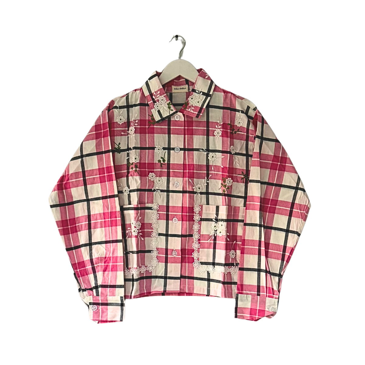 FASHIONLINK - TOKODIDIYO - CORA EMBROIDERY LONGSLEEVE SHIRT PINK