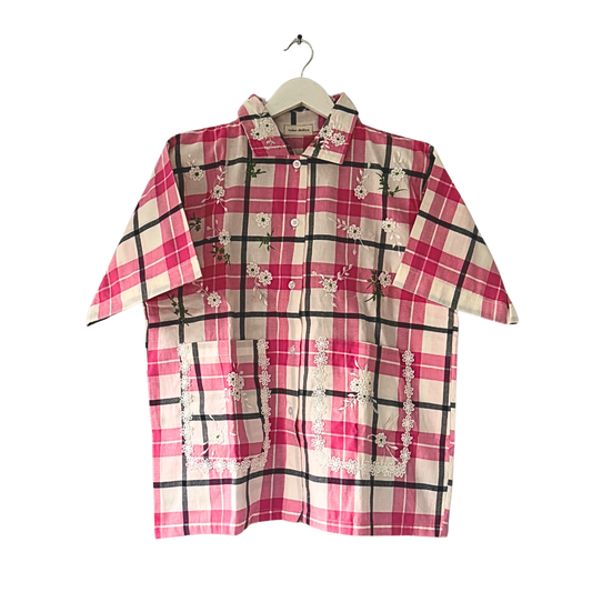 FASHIONLINK - TOKODIDIYO - DEBRA EMBROIDERY SHIRT PINK