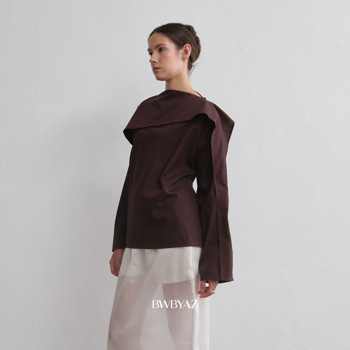FASHIONLINK - BWBYAZ - HANNAN SHAWL TOP