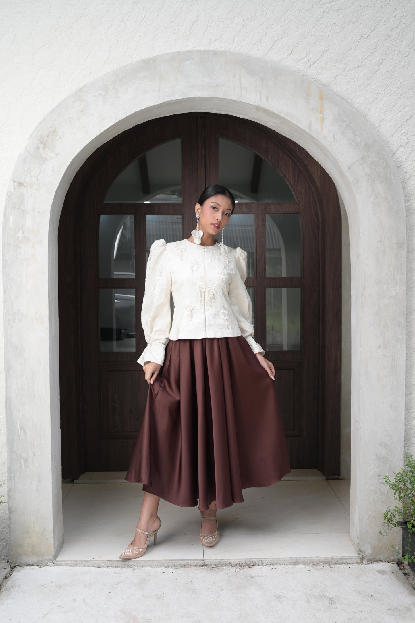 Simplyveewee - Hilary Skirt Brown [PRE-ORDER]