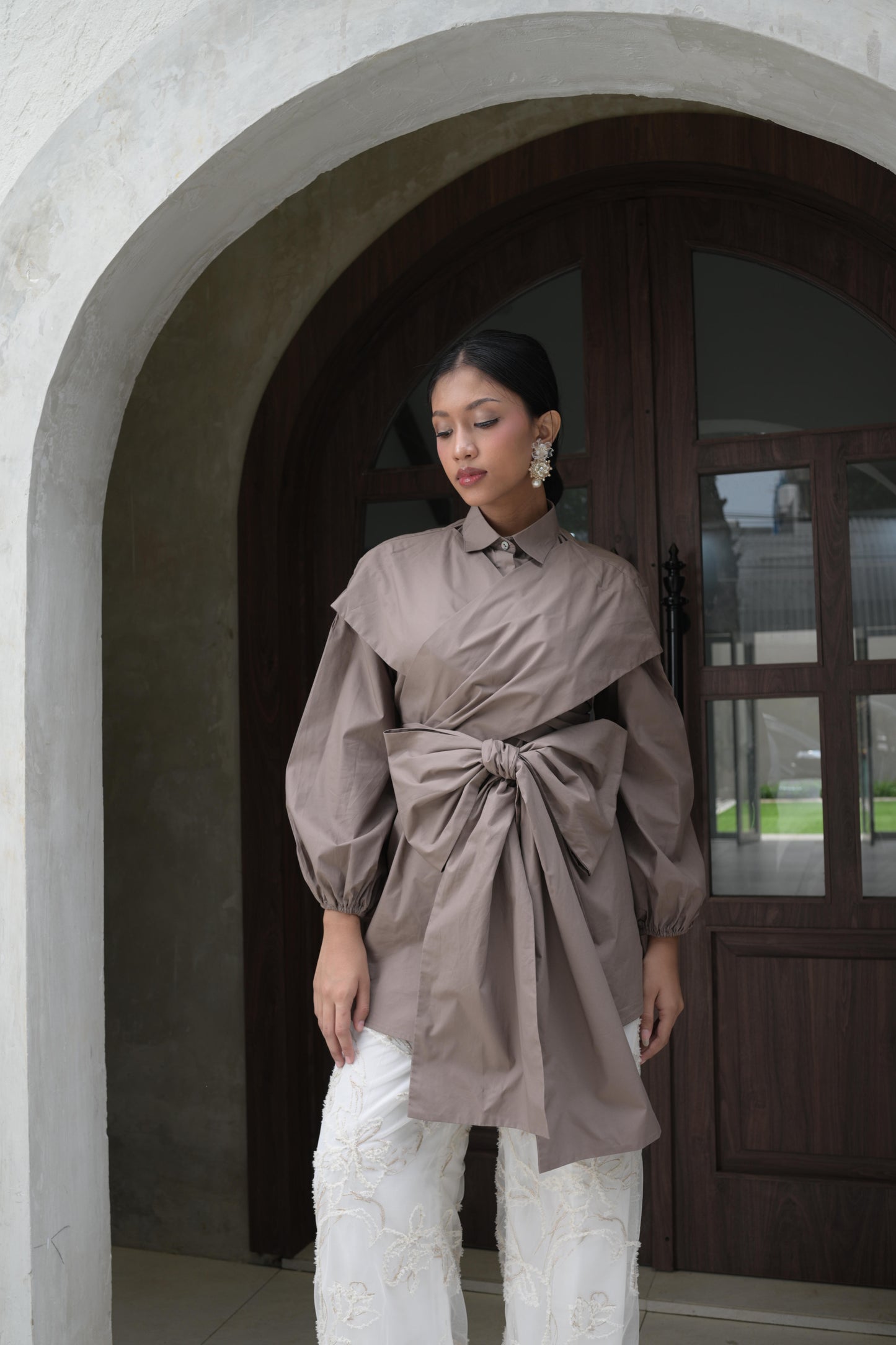 Simplyveewee - Davina Shirt Brown [PRE-ORDER]