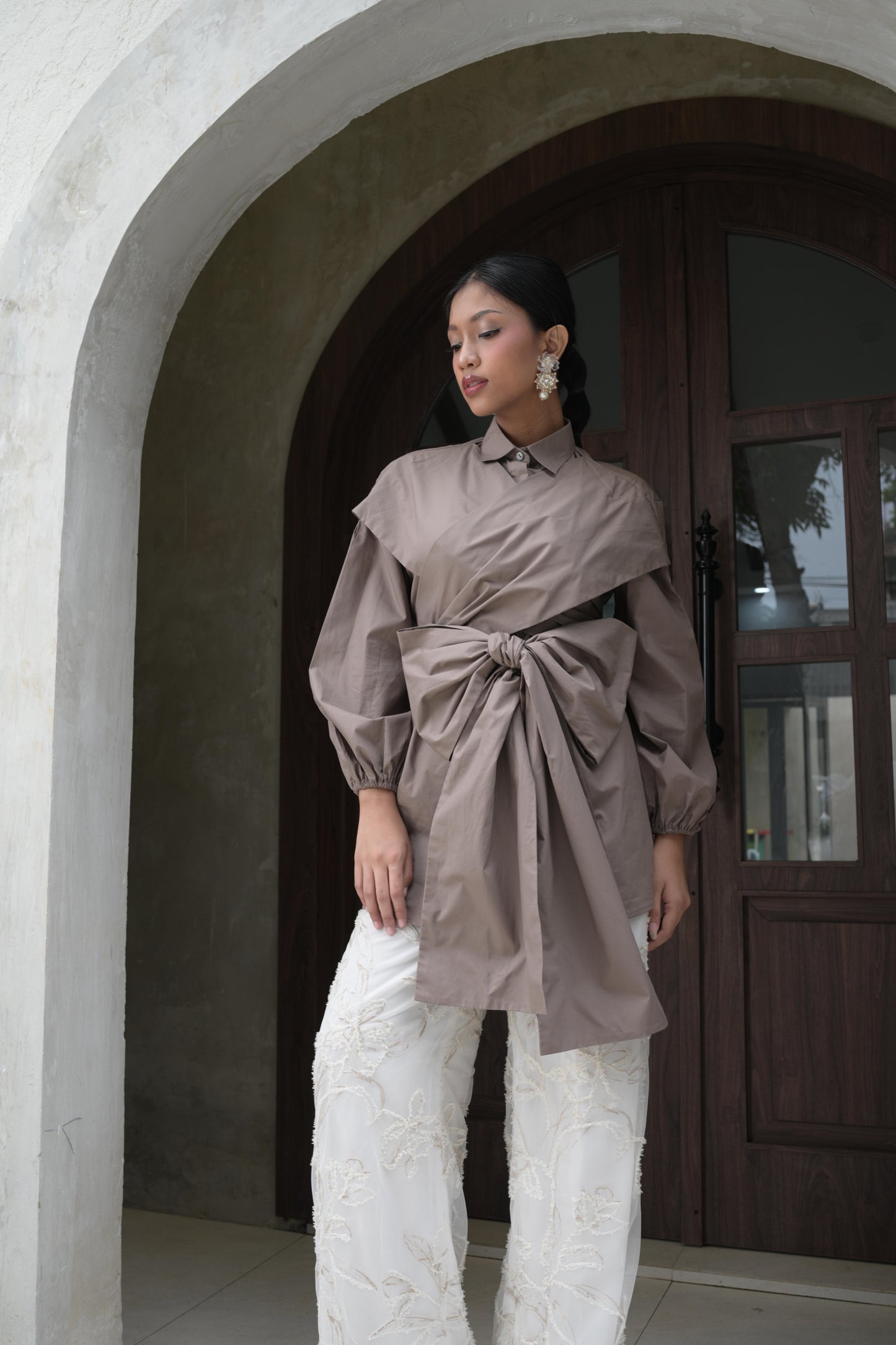 Simplyveewee - Davina Shirt Brown [PRE-ORDER]