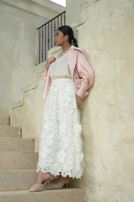 Simplyveewee - Belva Skirt White [PRE-ORDER]