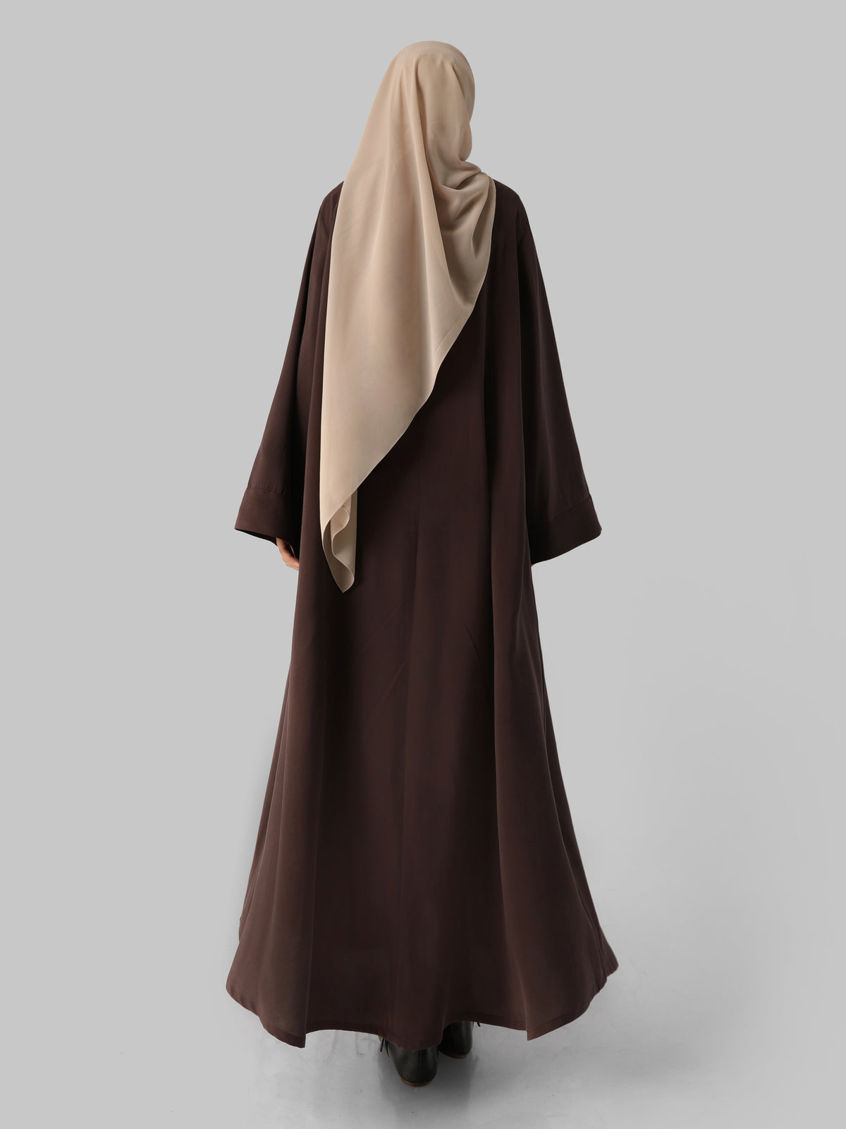FASHIONLINK - SABAMODEST - VISCOSE SUEDE LOOSE DRESS ESPRESSO