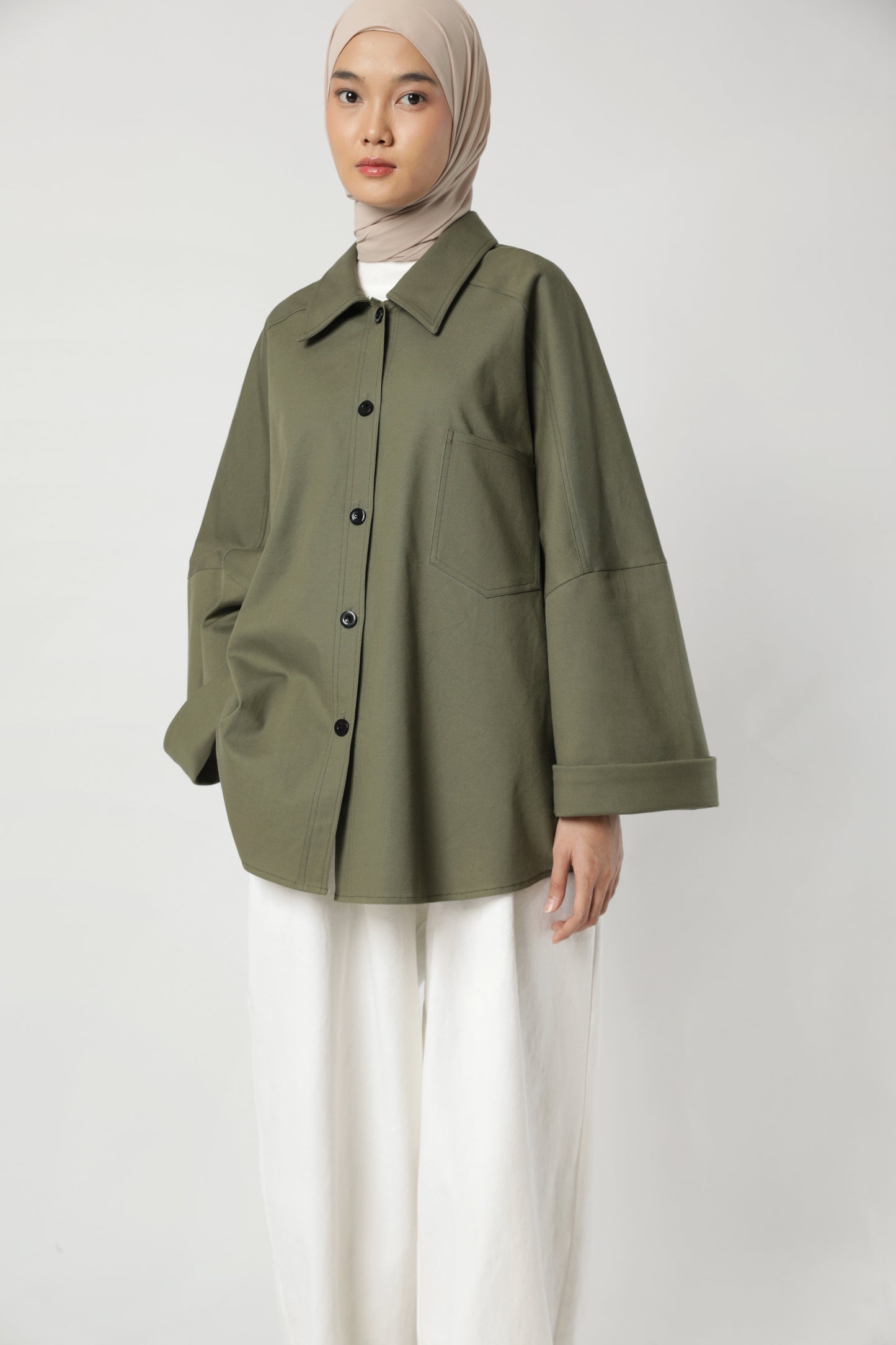 Sabamodest - Kimono Sleeve Outer Shirt