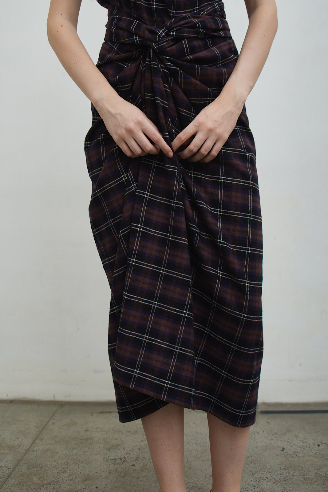Shop At Velvet - Bowie Checkered Wrap Skirt [PRE-ORDER 7 DAYS]