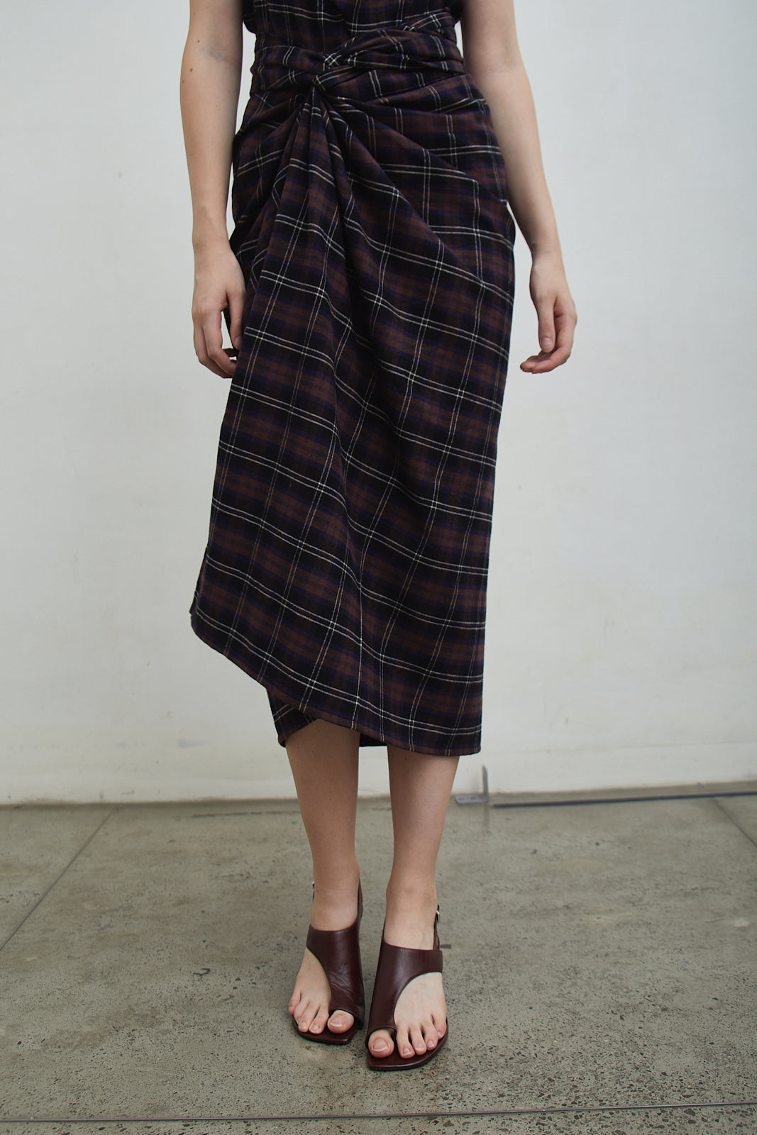 Shop At Velvet - Bowie Checkered Wrap Skirt [PRE-ORDER 7 DAYS]