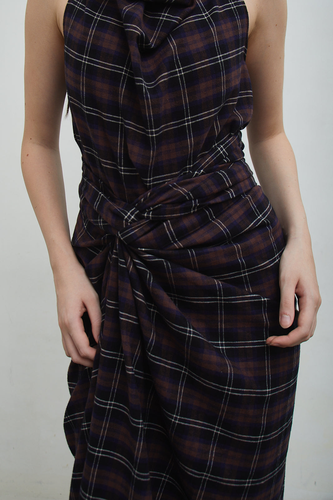 Shop At Velvet - Bowie Checkered Wrap Skirt [PRE-ORDER 7 DAYS]