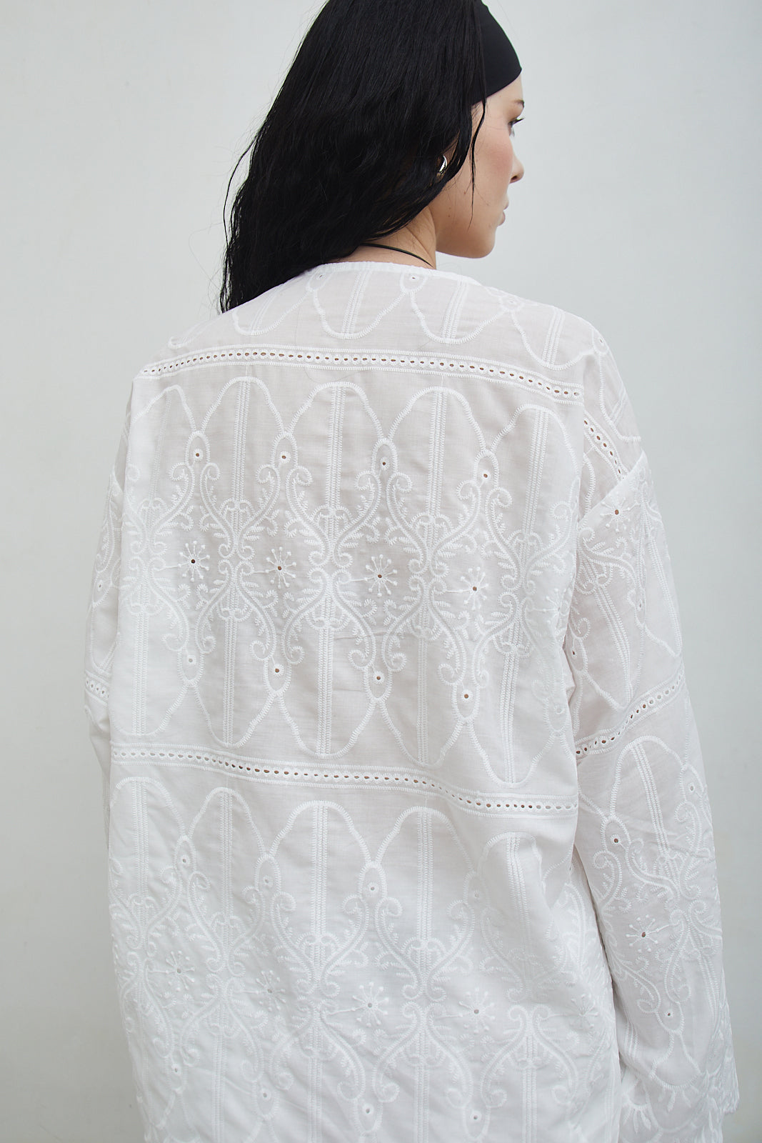 Shop At Velvet - Sola Long Sleeve Embroidery Shirt [PRE-ORDER 7 DAYS]