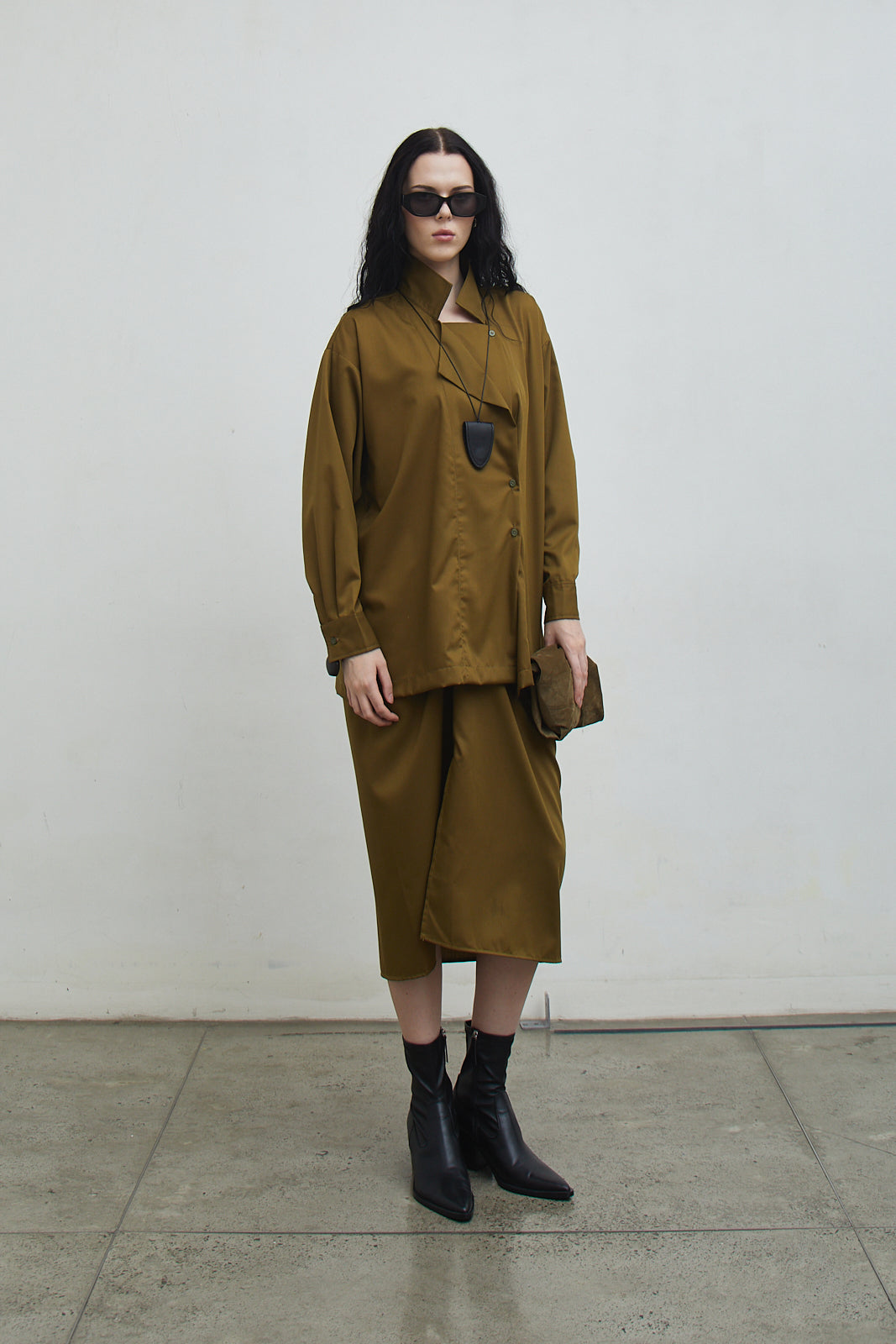 Shop At Velvet - Double Flap Cotton Shirt [PRE-ORDER 7 DAYS]