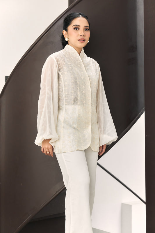 FASHIONLINK - MINEWEAR - ASCA BLOUSE IVORY