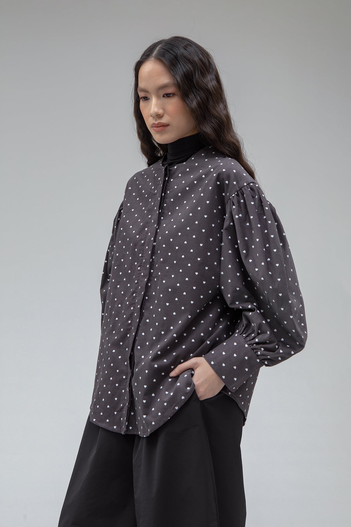 FASHIONLINK - YESTODAY - PUFFSLEEVE SHIRT IN LOVE