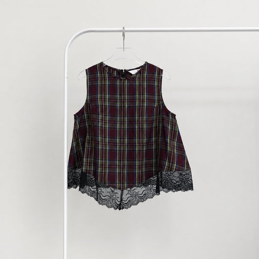 PRUNE VEIL TOP - ARGYLE & OXFORD - FASHIONLINK