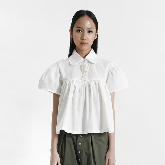 FASHIONLINK - MOTE MOTE - BUTTON SHIRT WHITE