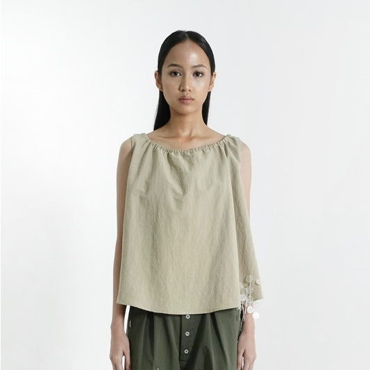 FASHIONLINK - MOTE MOTE - FLAKES TANK BEIGE