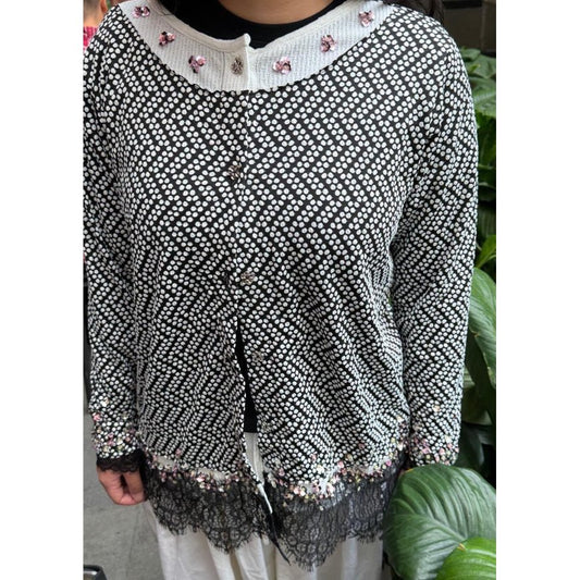 FASHIONLINK - TOKODIDIYO - MINNIE CARDIGAN - BLACK