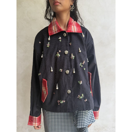 FASHIONLINK - TOKODIDIYO - ROSIO BEADED JACKET - BLACK