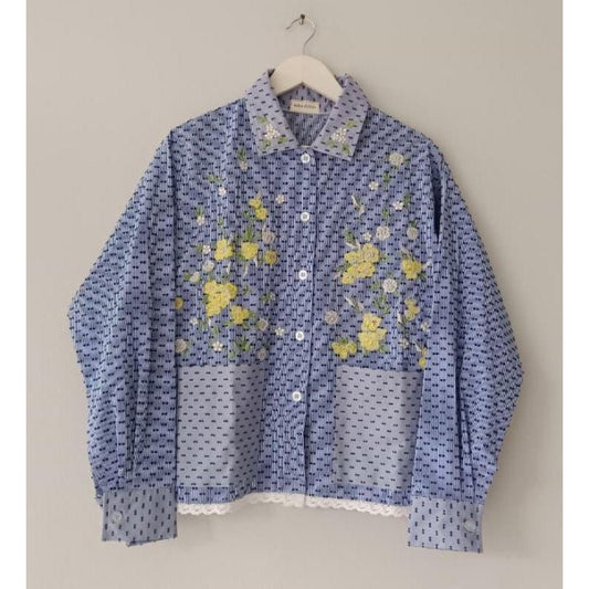 FASHIONLINK - TOKODIDIYO - JANICE EMBROIDERY LONGSLEEVE SHIRT
