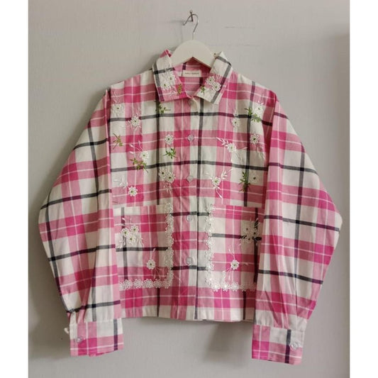 FASHIONLINK - TOKODIDIYO - CORA EMBROIDERY LONGSLEEVE - PINK