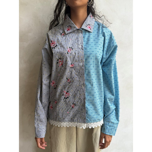 FASHIONLINK - TOKODIDIYO - Goza Embroidery Longsleeve Shirt